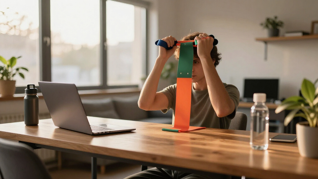 desk exercise resistance bands