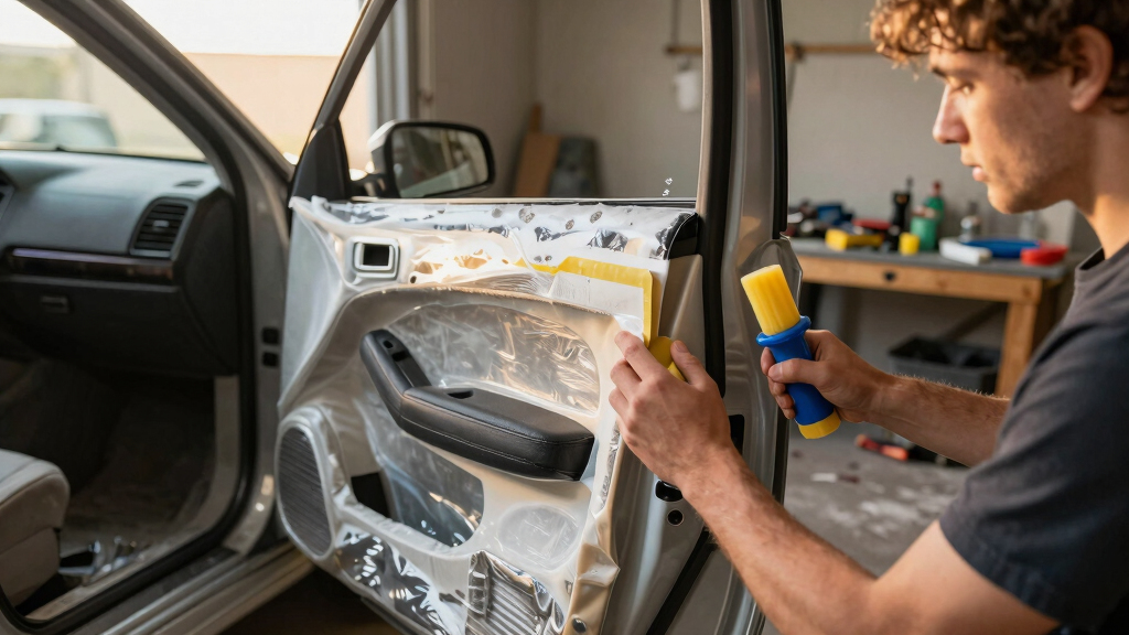 automotive sound deadening and heat insulation