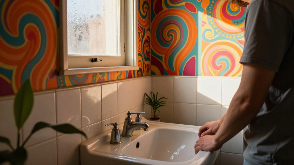 best psychedelic bathroom wallpaper