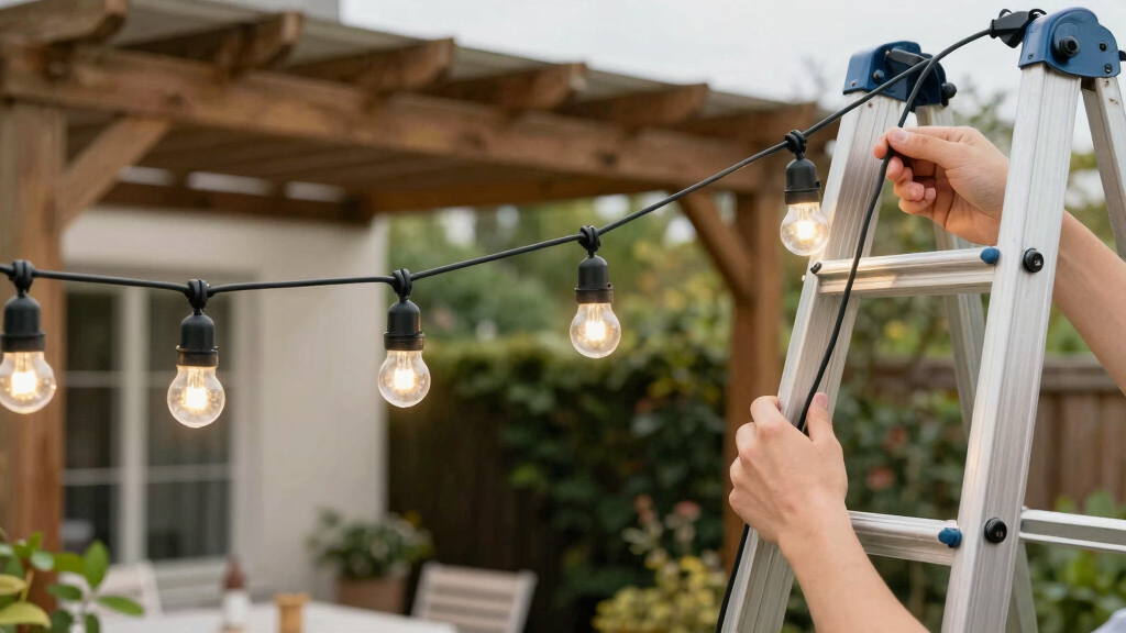 smart outdoor string lights