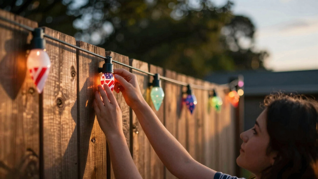 patriotic outdoor string lights