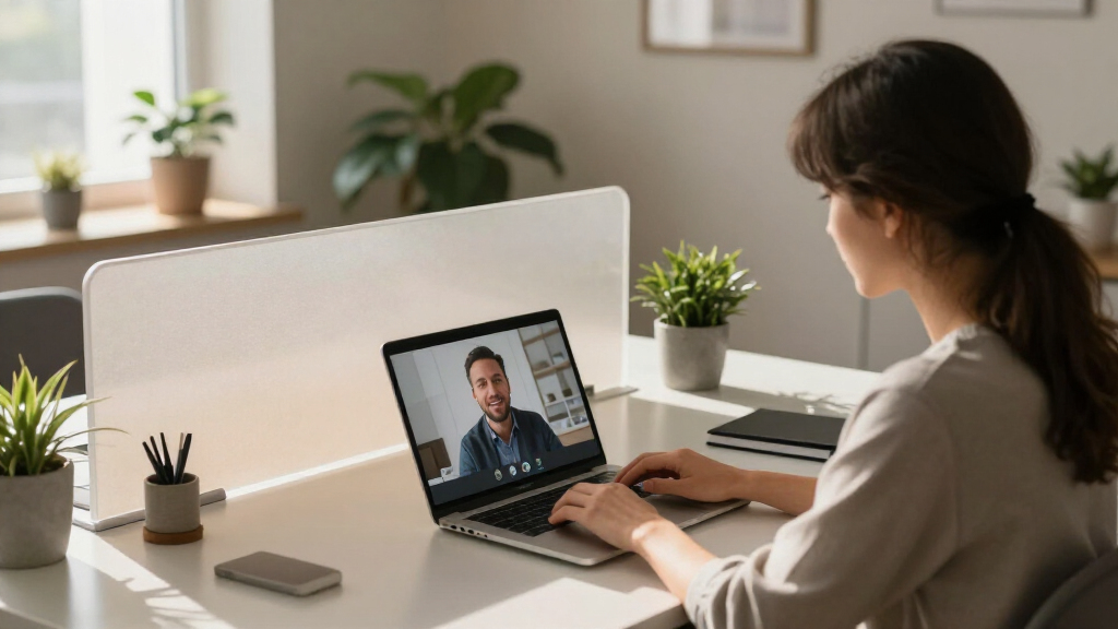 desk privacy divider for remote calls
