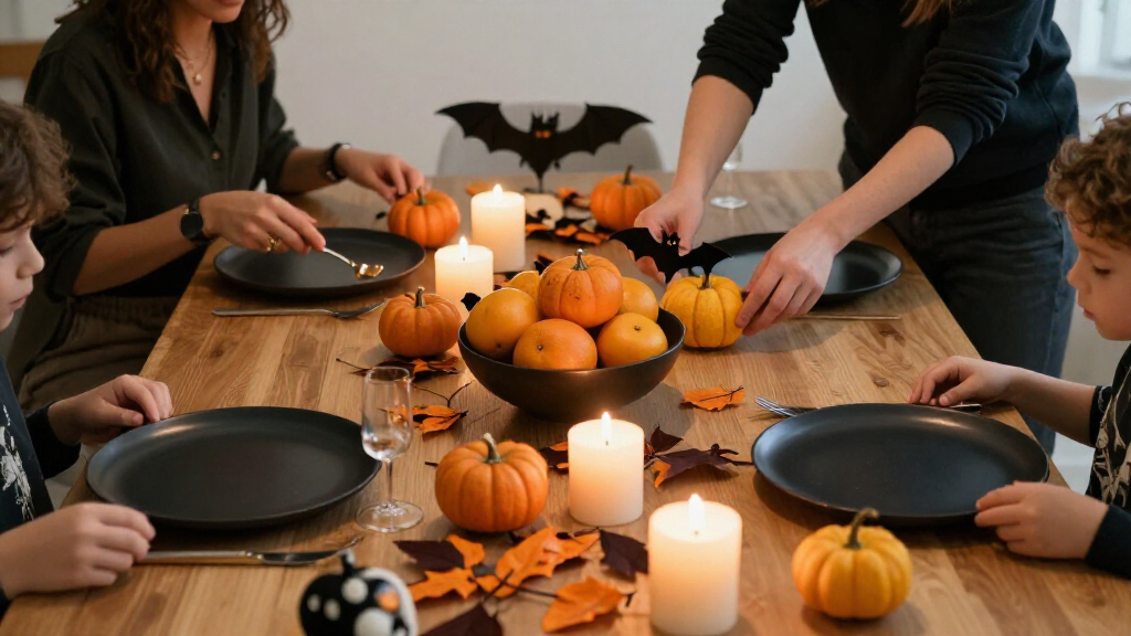 Halloween table decorations