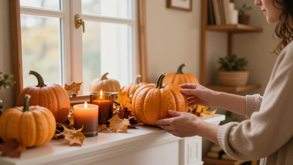best orange fall decorations