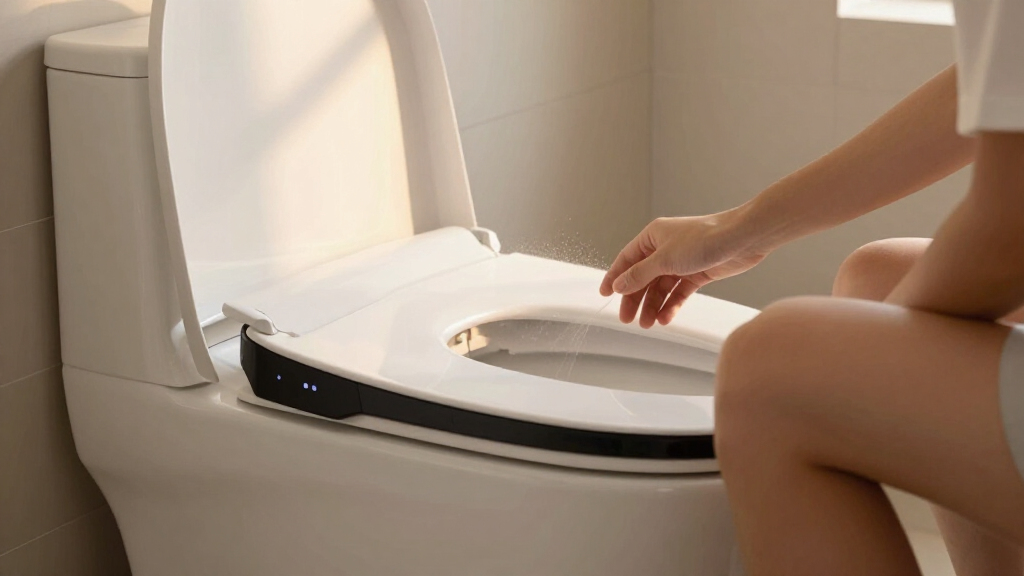 smart bidet toilet seat with warm water