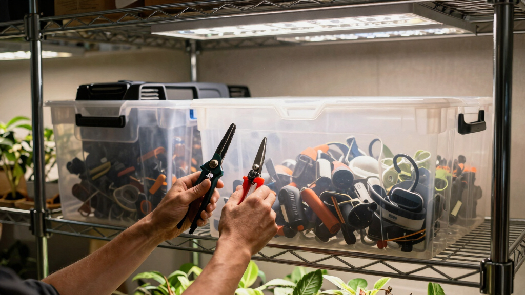 best large capacity storage system for grow room gear