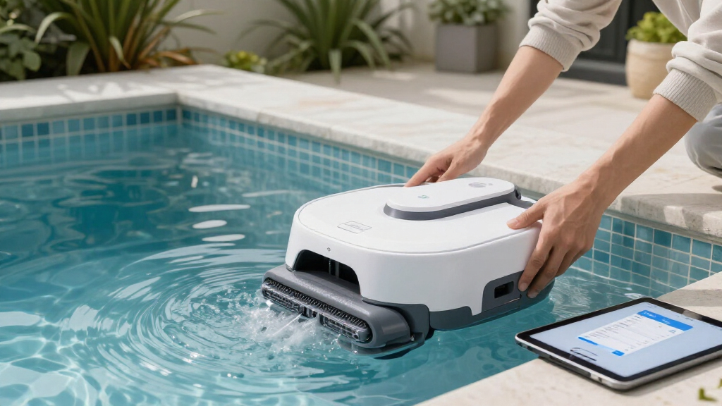 wi fi connected robotic pool cleaners