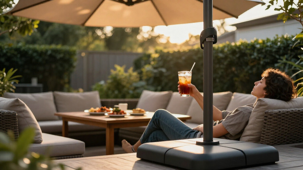best cantilever umbrella with base premium