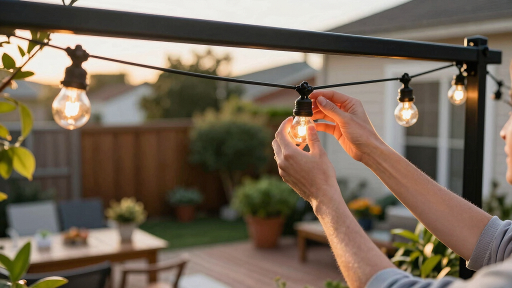smart outdoor string lights
