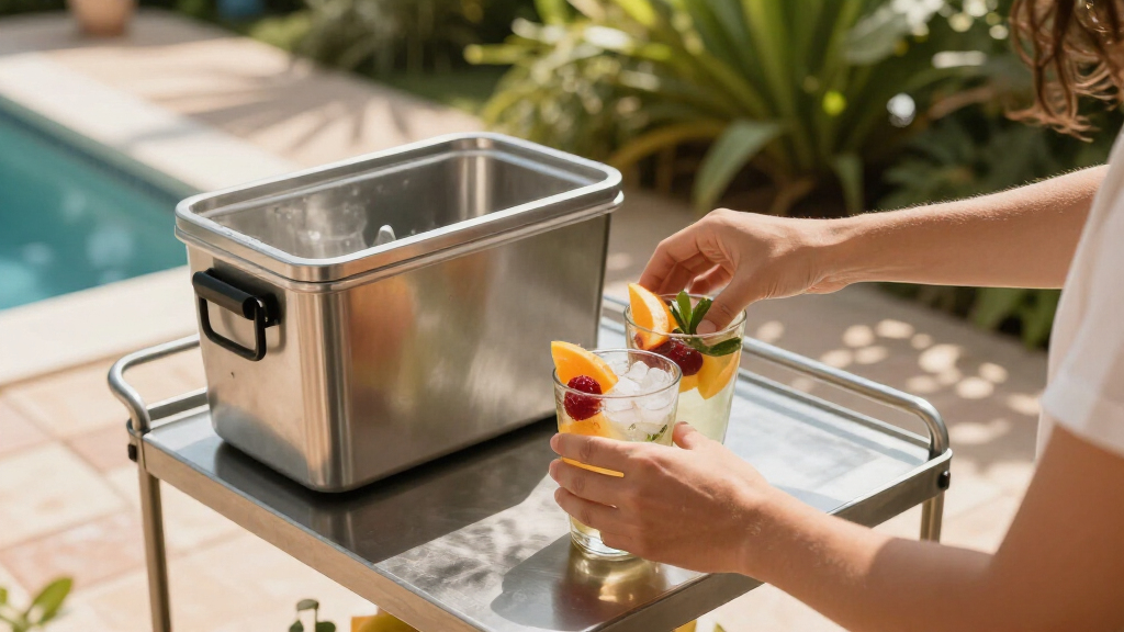 best outdoor bar cart with cooler