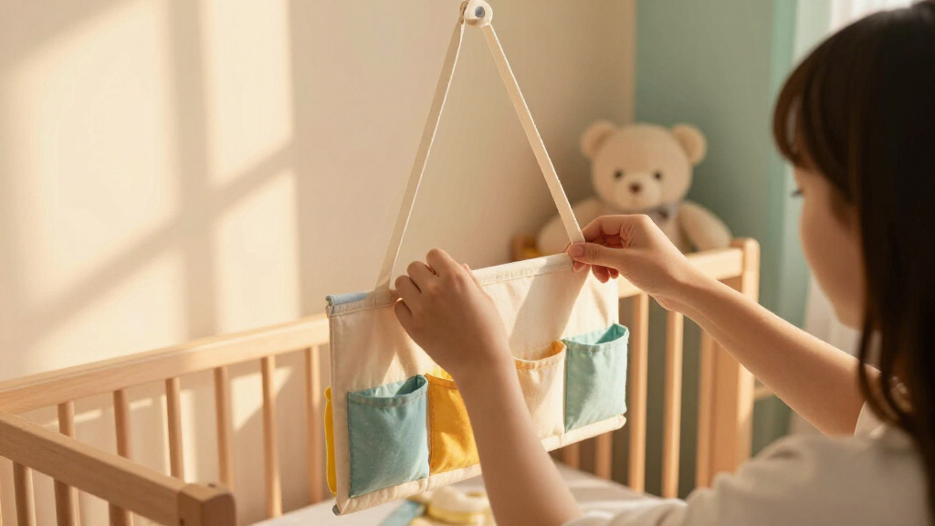 best hanging crib organizers for nursery essentials