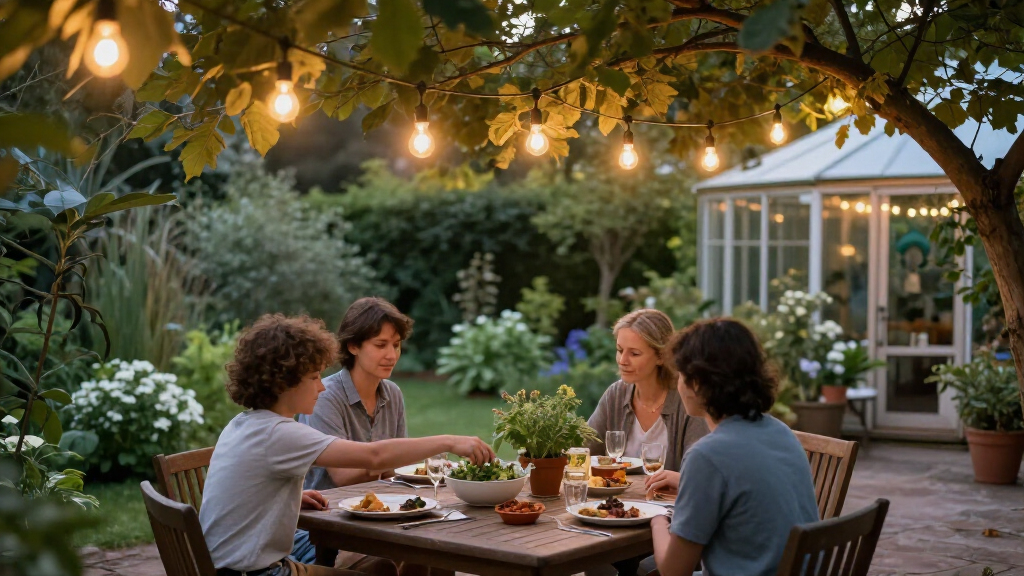 outdoor string lights for gardens