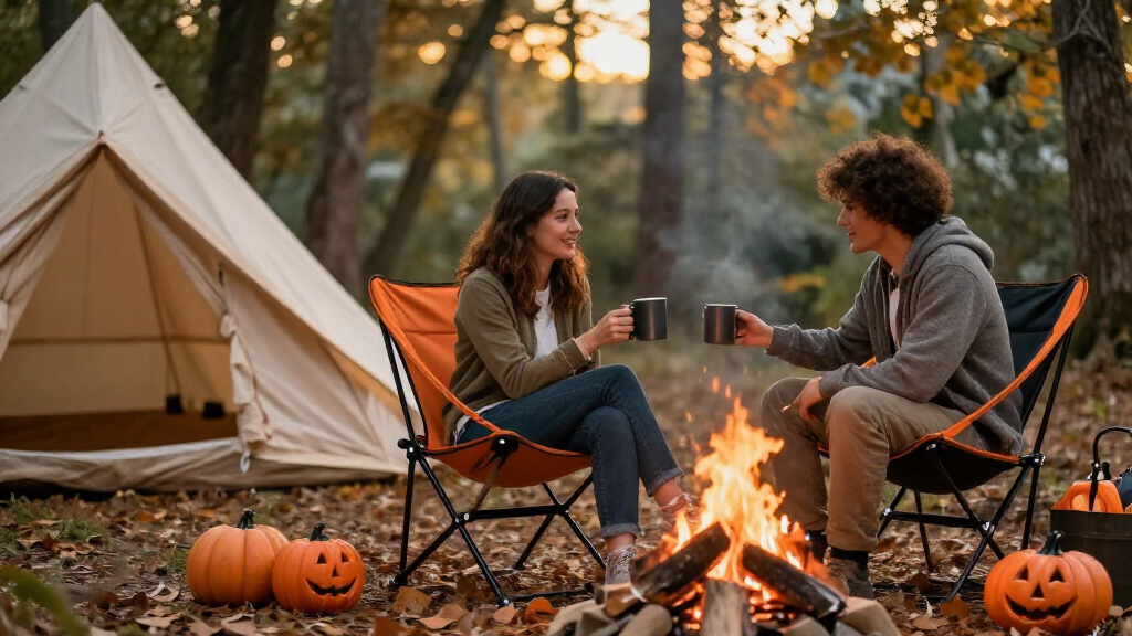 Halloween camping chairs