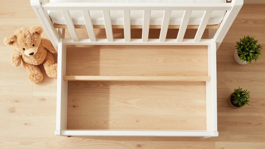 best nursery cribs with side shelves