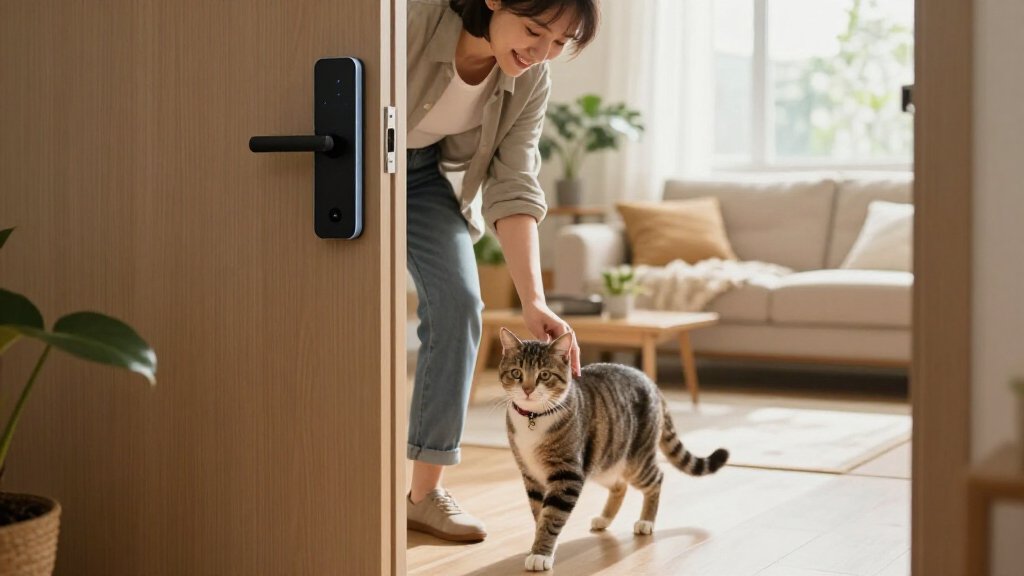 smart cat door with collar sensor access