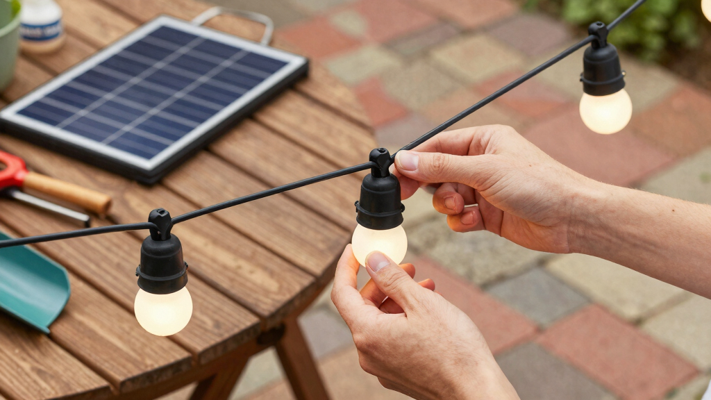 outdoor solar string lights