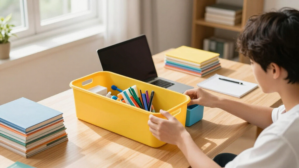student desk organization bins