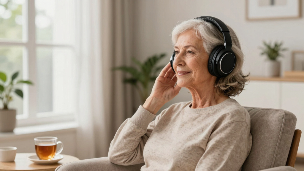 amplified senior wireless headphones