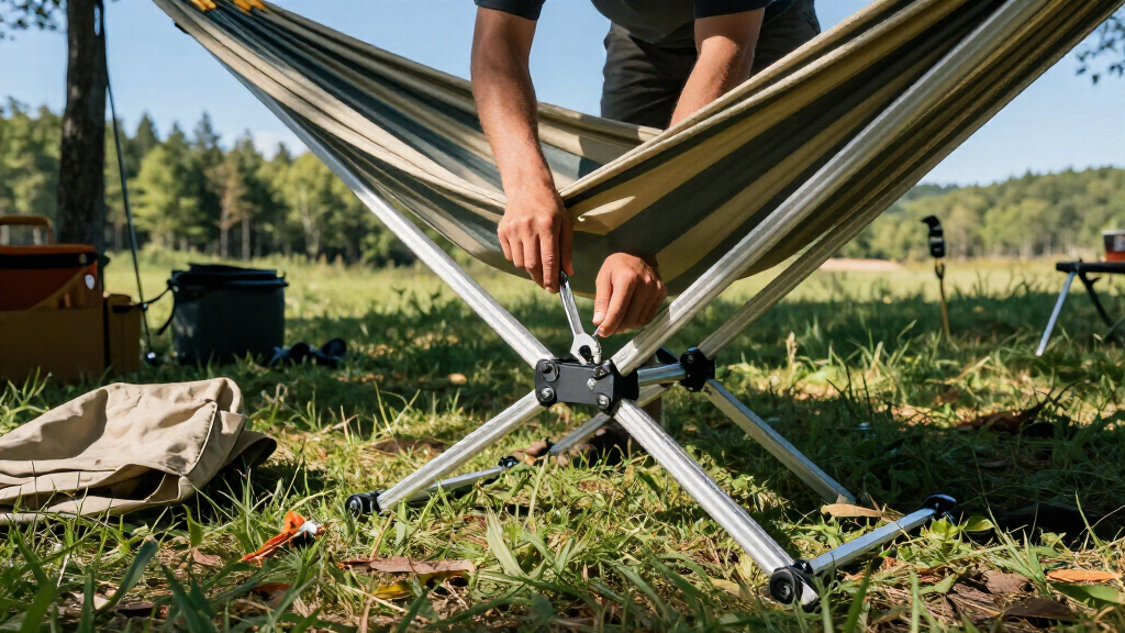 portable aluminum hammock stand