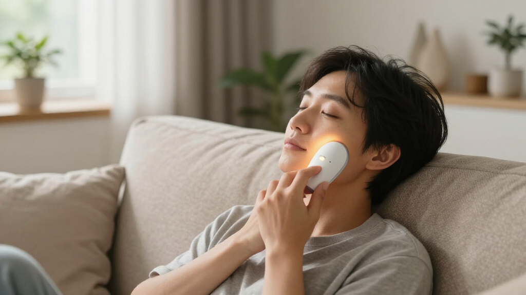 led therapy device for redness