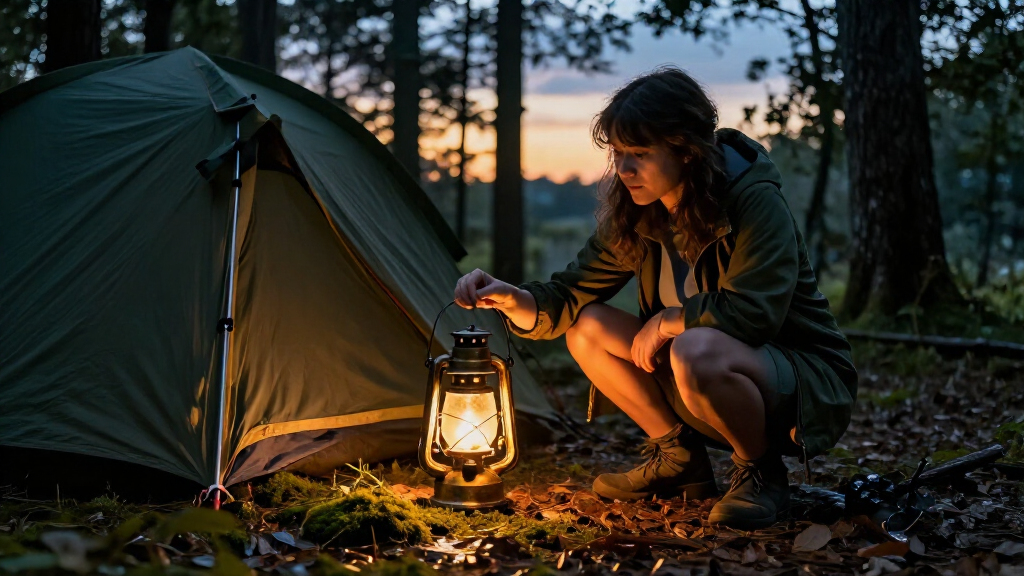spooky camping lanterns