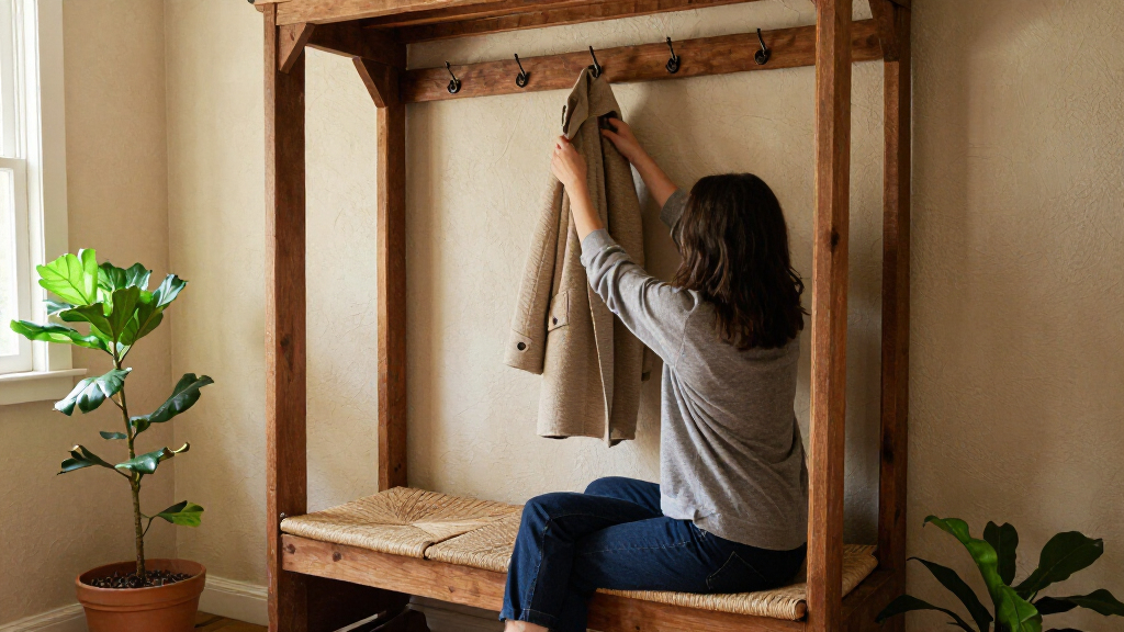 best entryway hall tree bench