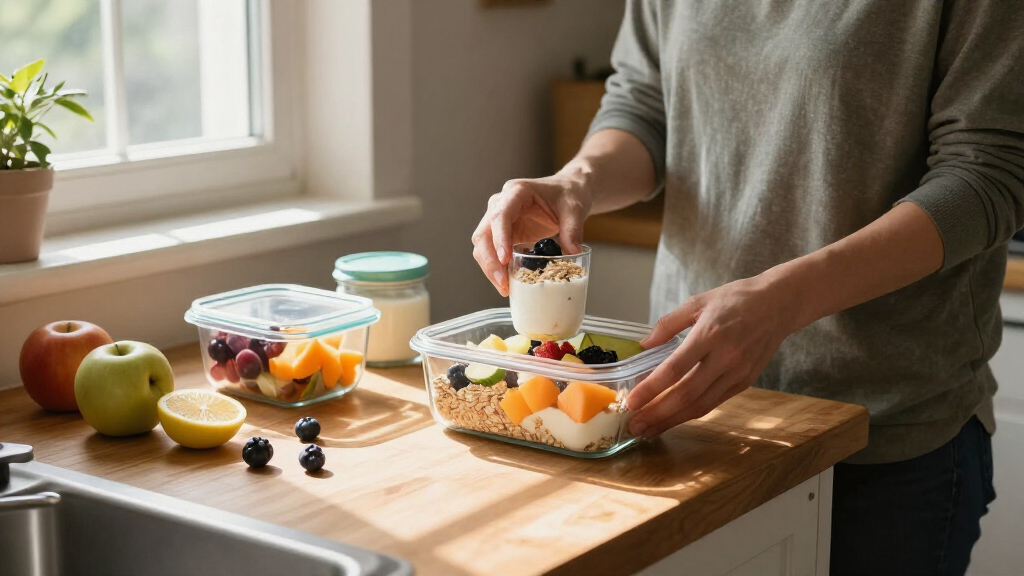 healthy breakfast meal prep containers