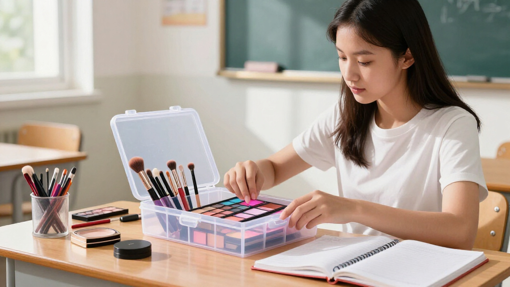 makeup organizers for school