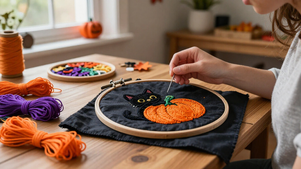 Halloween embroidery kits