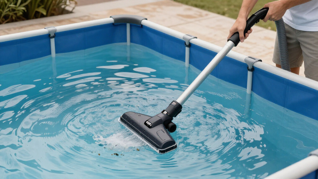 way to vacuum above ground pool