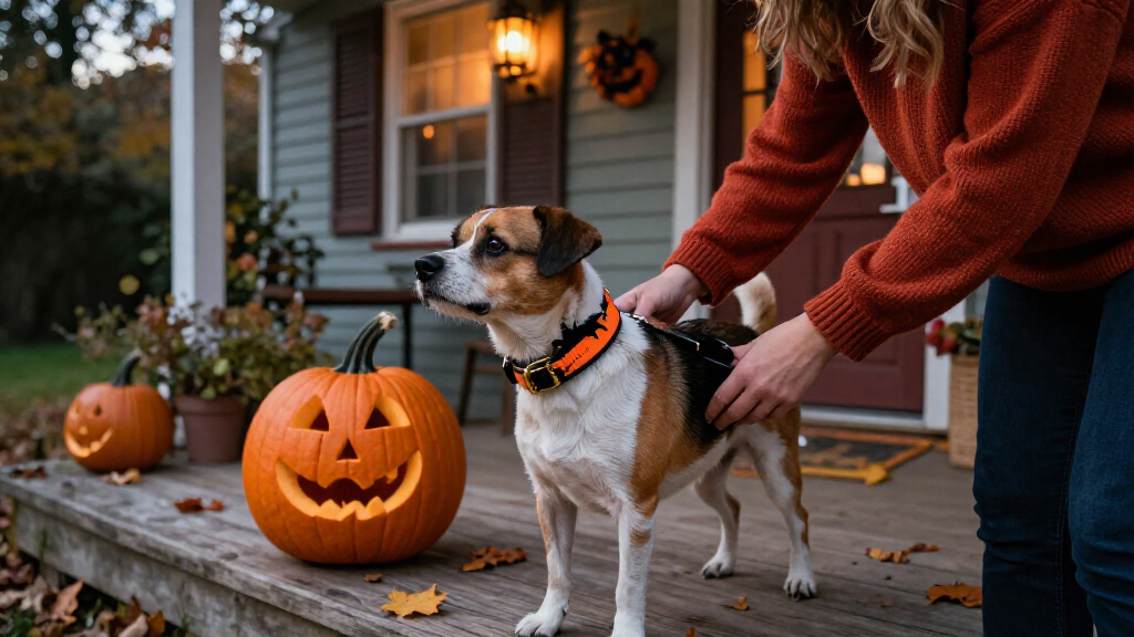 Halloween dog collars