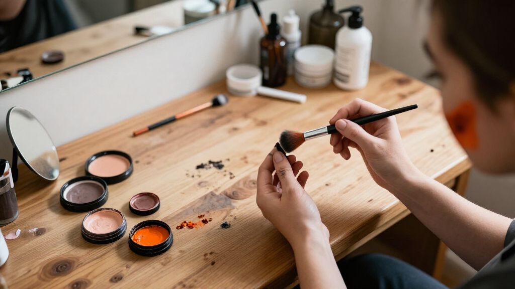 Halloween makeup brushes