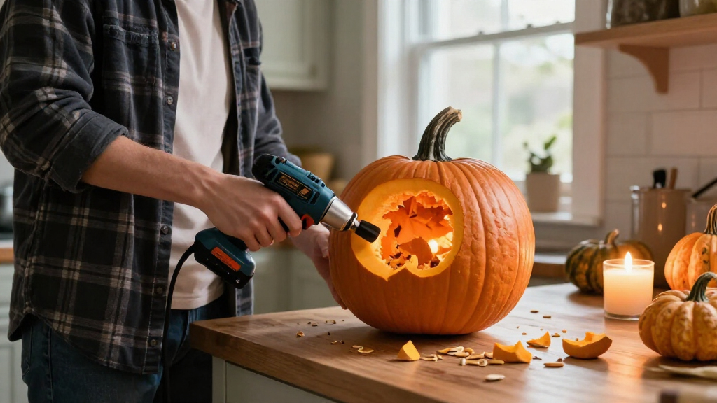 electric pumpkin carving power tools