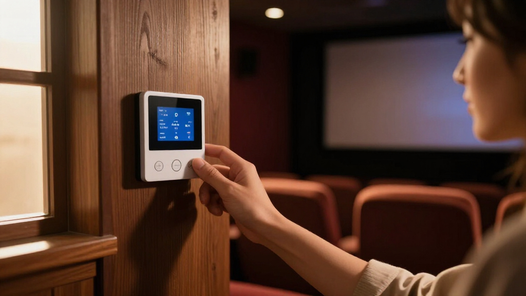 smart thermostats for quiet theater rooms