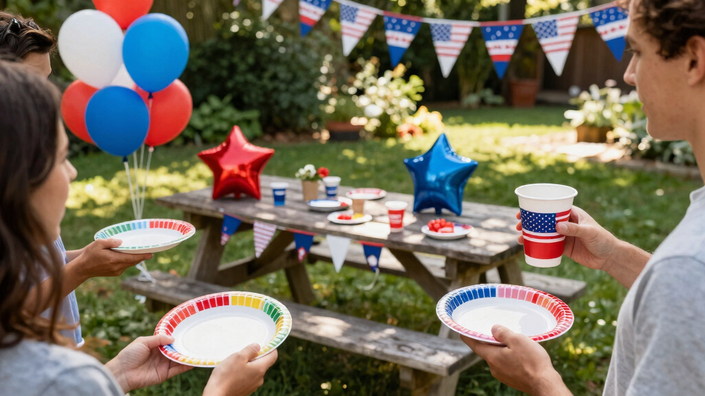patriotic outdoor party supplies