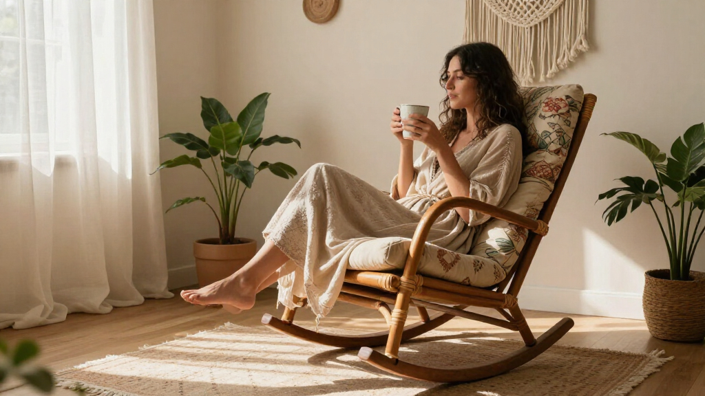 boho rocking chair