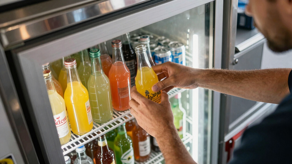 best glass door beverage fridges for food truck business