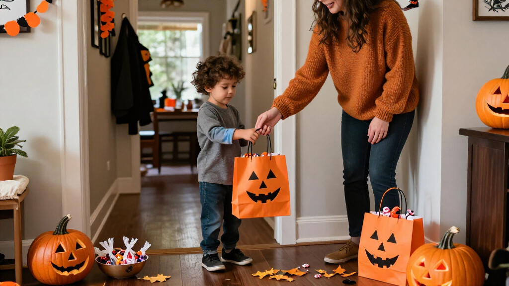 Halloween party favor bags