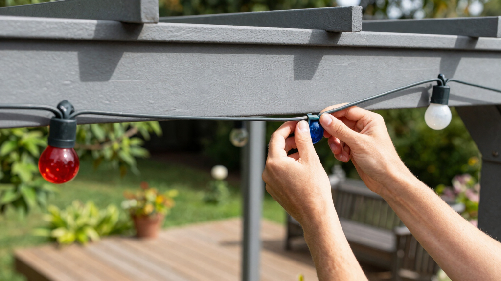 patriotic outdoor string lights