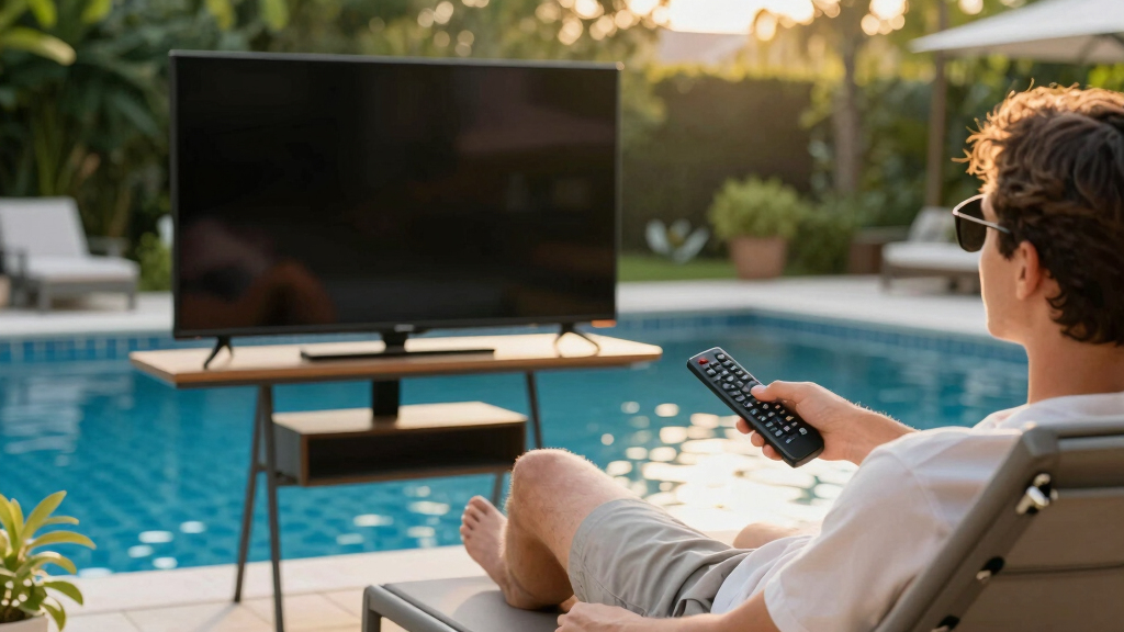 best outdoor television for poolside watch parties