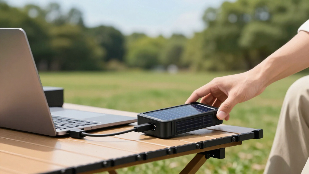portable solar-powered laptop chargers