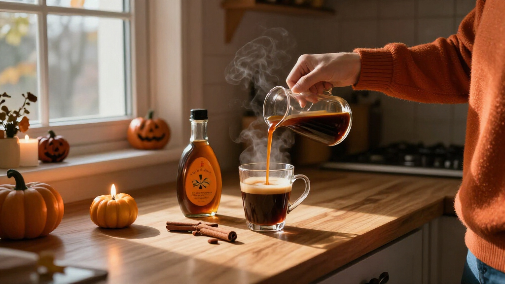 Halloween coffee syrups