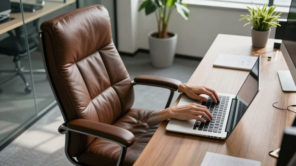 best executive office chair leather ergonomic