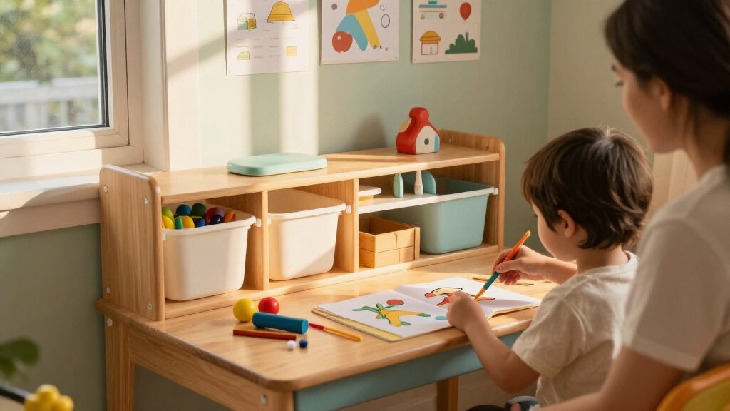 kids’ desk organization ideas