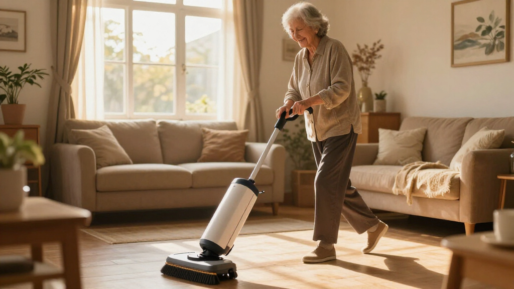 alk behind floor sweeper
