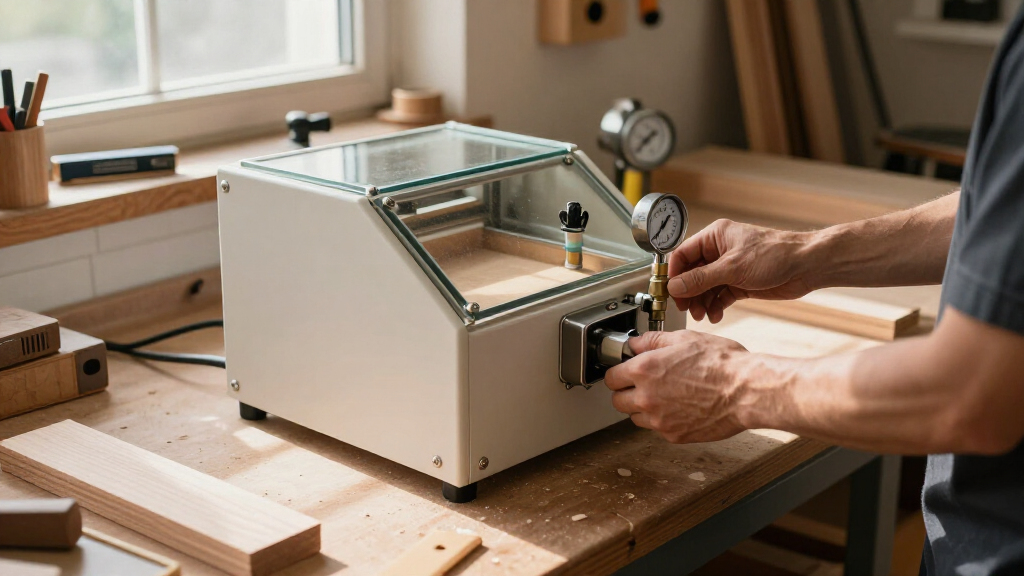 wood stabilization vacuum chamber for a small shop