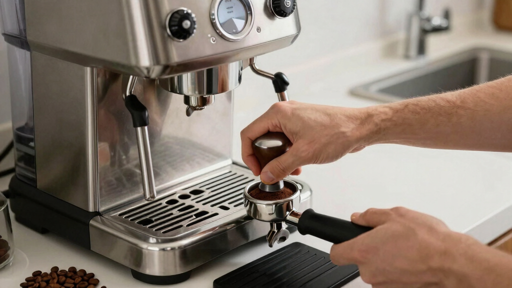 best espresso machine with built in grinder with assisted tamping