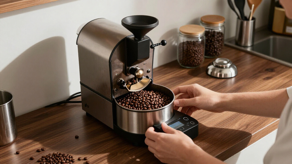 best home coffee roaster with bean temperature monitoring