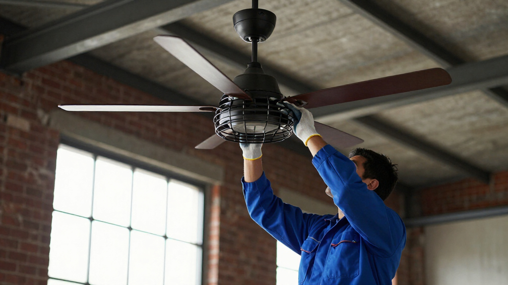 best caged ceiling fans for industrial spaces