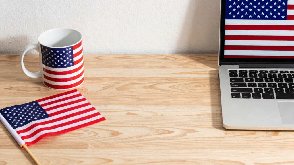 patriotic office decor
